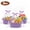 Purple, variant on Lumikrypt 3 Pack Woven Basket with Gift Bags and Ribbons, 12" x 8" x 5" Empty Gift Basket with Handles, Small Rope Basket for Storage, White