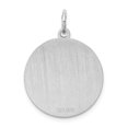 thumbnail image 4 of White Sterling Silver Charm Pendant 26 mm 19 Rhodium-Plated Shetland Sheepdog Disc, 4 of 4