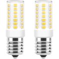 thumbnail image 1 of Paquete de 10 bombillas LED E17 regulables de 5 W para estufa de microondas, equivalente a 40 W incandescente, 6000 K luz blanca diurna, compatible con hornos de microondas Whirlpool Maytag GE Kenmor JAMW Sencillez, 1 of 5