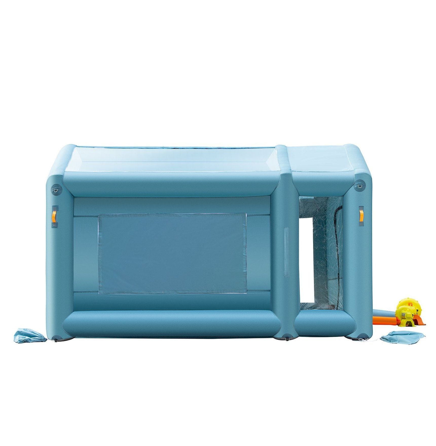Inflatable Paint Booth 13x8x8ft, Portable Spray Booth Tent w/Filters & Blowers, Car Paint Tent for Auto Body, Motorcycle, DIY Painting Workstation