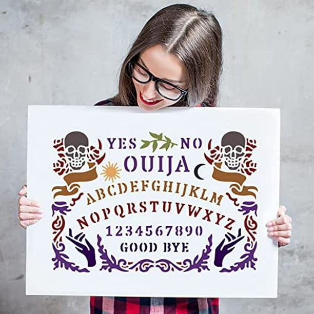 Ouija Board Stencil 11.7x8.3inch Reusable Astrology Drawing Stencil Divination - Walmart Business Supplies ouija-board-stencil-11-7x8-3inch-reusable-astrology-drawing-stencil-divination-walmart-business-supplies
