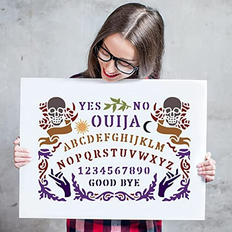 Ouija Board Stencil 11.7x8.3inch Reusable Astrology Drawing Stencil Divination - Walmart.com ouija-board-stencil-11-7x8-3inch-reusable-astrology-drawing-stencil-divination-walmart-com