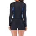 thumbnail image 3 of Traje de baño de una Pieza para Mujer Traje de Neopreno de Manga Larga para Mujer Traje de baño Atlético Surf Buceo Traje de baño con Cremallera Frontal Traje de baño Wanke, 3 of 4