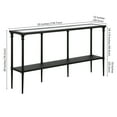 thumbnail image 3 of Evelyn&Zoe Modern/Contemporary 55" Wide Blackened Bronze Console Table, 3 of 7