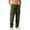Green, variant on Cargo Trousers for Men , Elastic Waist Tracksuit Bottoms Combat Work Pants Drawstring Stretch Sweatpants Athletic Jogger with Multi Pockets Hiking Walking Trouser