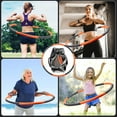 thumbnail image 5 of Exercise Weighted hoops, Lose Weight Fast by Fun Way to Workout, Fat Burning Healthy Model Sports Life, Detachable and Size Adjustable Design, 5 of 5