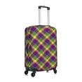 thumbnail image 3 of Xecao Mardi Gras Plaid print Elastic Luggage Cover, with double-sided print , is perfect for travel, business, and daily use, 3 of 9