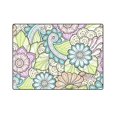 thumbnail image 3 of CADecor Stylized Flowers Throw Blanket Bed Sofa Blanket 58x80 inches, 3 of 3