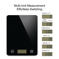 thumbnail image 2 of Digital Kitchen Scale, Food Scale with Tempered Glass, Grams and Ounces, 1g High Accuracy for Baking, Cooking, Food (Black Glass), 2 of 3