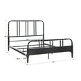 thumbnail image 6 of Weston Home Leona Metal Spool Full Bed, Black, 6 of 8