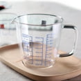 thumbnail image 3 of Manunclaims Glass Measuring Cup, Heat-Resistant Borosilicate Glass Graduated Beaker Mug with Handle for Milk, Wine, Hot or Cold Liquid, Microwave, Oven - 250ml/500ml, 3 of 8