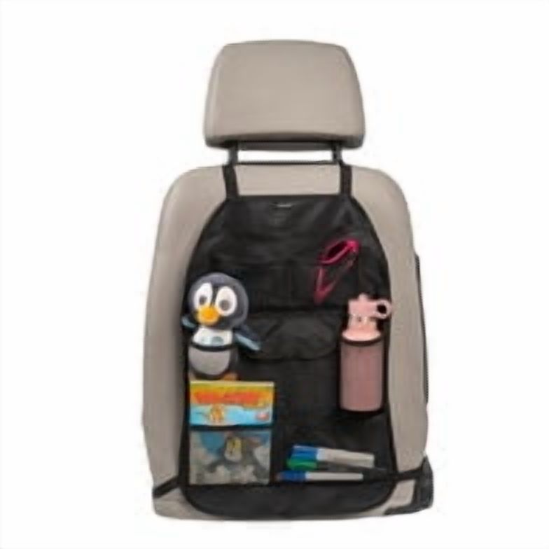 Ezimoov XL Car Seat Organizer and Protector, Kids Backseat Storage, 6 Storage Pockets