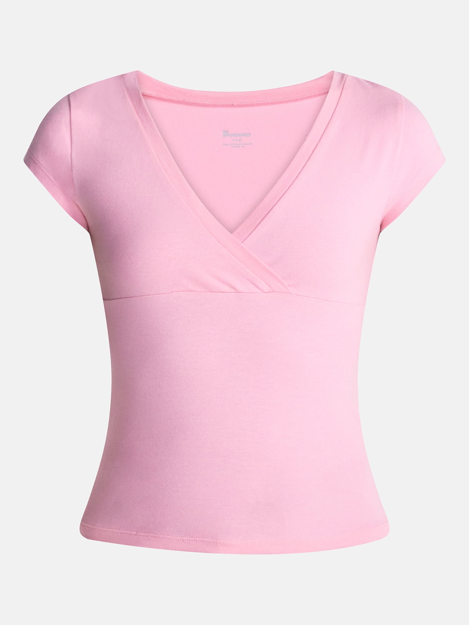 No Boundaries Surplice Top with Cap Sleeves, Women’s XXS-XXL