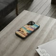 thumbnail image 2 of DistinctInk Clear Hybrid Case for Apple iPhone 12 Mini (5.4" Screen) - Seaside Serenity: Peaceful Sunset Beach - Slim Profile Design, 2 of 8