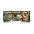 thumbnail image 3 of Feltree Christmas Garage Banner Large 157x71 Inch Polyester Outdoor Door Decoration for Holiday Party Festive Backdrop, 3 of 8