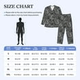 thumbnail image 4 of Naloa Snake Men’s Pajamas Set - Long Sleeve Button Down Sleep Shirt and Pajama Bottoms Sleepwear Set-XX-Large, 4 of 7