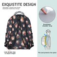 thumbnail image 5 of Pioneer Flower Floral Print Pattern Backpack for School, Cute School Bag with Adjustable Shoulder Straps and Padded Back, 15.3"x11"x7.1", 5 of 5