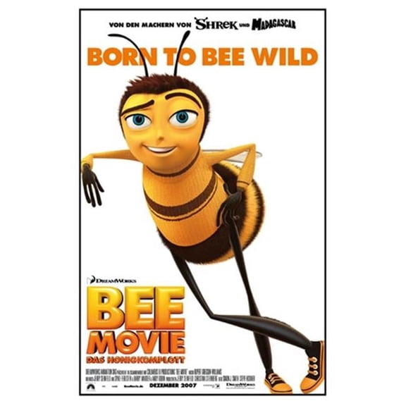 Pop Culture Graphics  Bee Movie Movie Poster, 11 x 17
