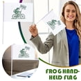 thumbnail image 2 of Exquisite Portland Frogs Flags Decoration Frogs Holding Small Flag Event Hand-Waved Festive Decor, 2 of 8