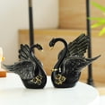 thumbnail image 4 of Luxury and sophisticated swan-themed home decor, wine cabinet/window display, couple's gift, wedding decoration, cute ornament., 4 of 5