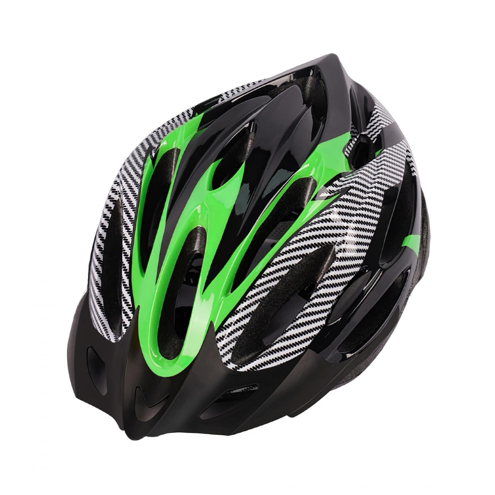 koolsoo Cycle Helmet Ultralight Helmet Adjustable Mountain Road Bike with Adjustable Strap for Men Women Fits Head Sizes under 65cm Green Black