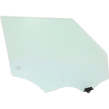 Door Glass Compatible with 2014-2016 Kia Soul Front, Right Passenger Green Tint FD26074 GTYN