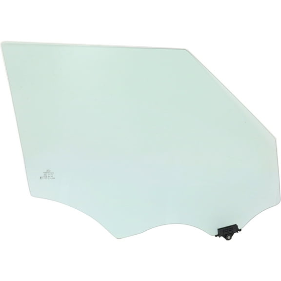 Door Glass Compatible with 2014-2016 Kia Soul Front, Right Passenger Green Tint FD26074 GTYN