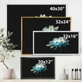 thumbnail image 4 of Designart 'Close Up Of White and Pure Blue Daisy Flower I' Traditional Framed Canvas Wall Art Print, 4 of 5
