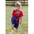 thumbnail image 3 of Camiseta Disney Marvel Spider-Man para cumpleañeros para niños de 2 a 9 años, color rojo, 3 of 7