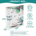 thumbnail image 5 of WOBOGO Seasons Greetings File Folders Extra Large Capacity to Hold 200 Sheets of Documents Hard Shell Ring Binder for School Home Office, 5 of 10