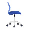thumbnail image 4 of FurnitureR Favors Swivel Teen Armless Mesh and Plastic Task Chair in Blue, 4 of 8
