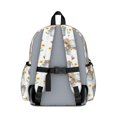 thumbnail image 3 of Highland Cow and Sunflower Print Backpack for School, Cute School Bag with Adjustable Shoulder Straps and Padded Back, 13.4"x11"x4.7", 3 of 5