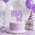 thumbnail image 3 of Cake Topper Sacguguber Purple Glitter Brush I'm 17 Birthday, 3 of 7