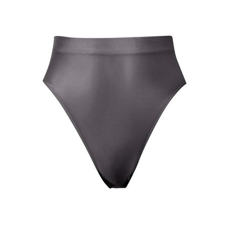 

zuwimk Womens Panties Seamless Women Mesh G-String Thongs Panties Bikini Lightweight No Show Underwear Gray L
