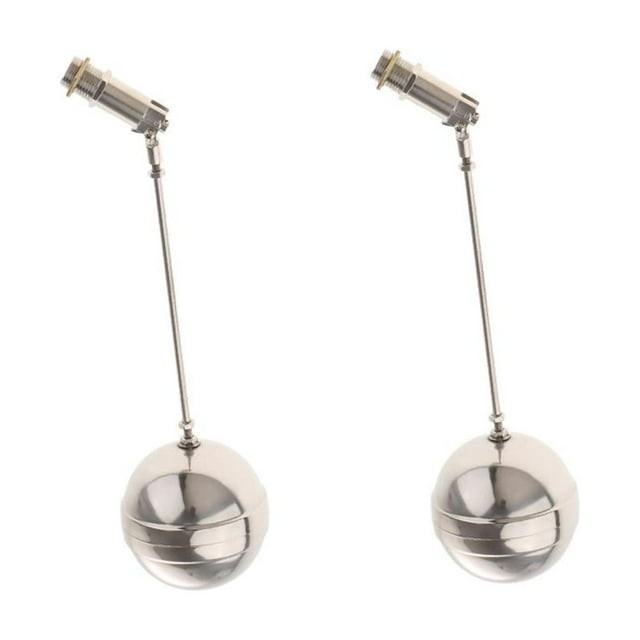 Válvula de Flotador 2x Llave de Flotante para Inodoro Cisterna de Agua Rosca de 1/2 "