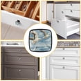 thumbnail image 6 of 4 Pcs Cabinet Handle Drawer Pulls Seagull Knobs with Screws Square Furniture Office Cabinet Knob Decoration, 6 of 7