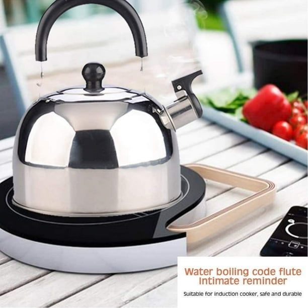 Stainless Steel Stovetop Tea Kettle with Handle, Induction Compatiable - On  Sale - Bed Bath & Beyond - 31141394