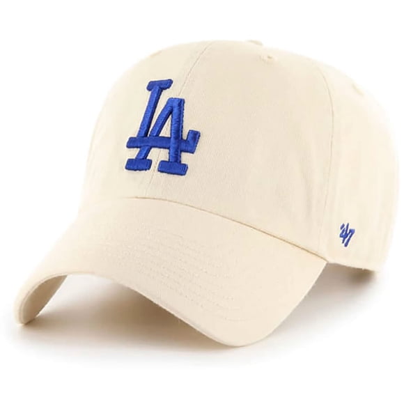 Gorra 47 Los Angeles Dodgers Clean Up, color blanco natural, unisex