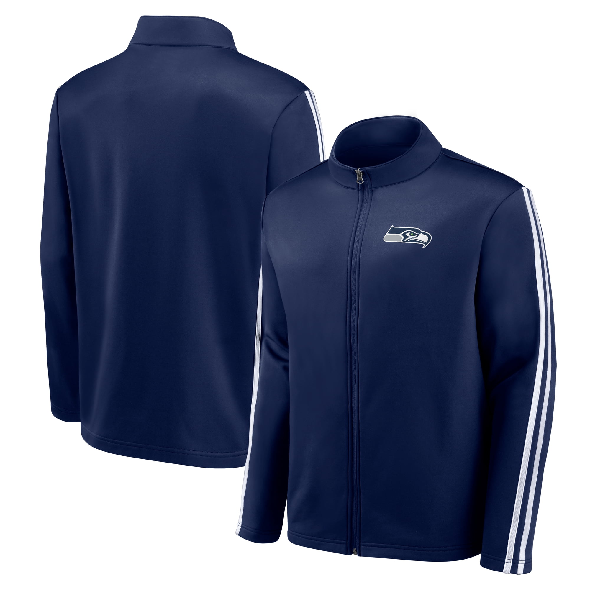 Men's-Fanatics College Navy Seattle Seahawks Full-Zip Track Jacket