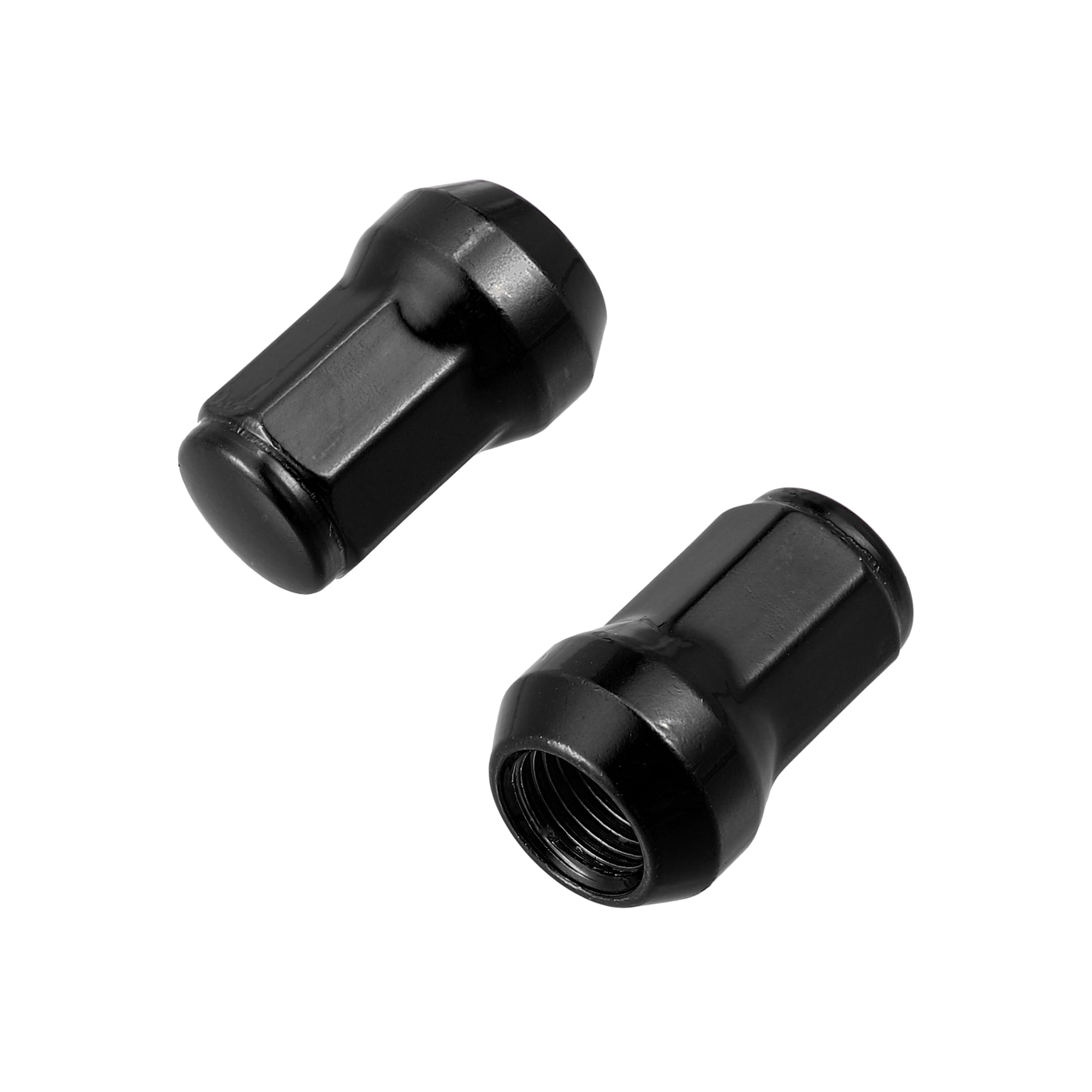 Unique Bargains 20Pcs M12 x 1.5 Cone Seat Closed End Bulge Acorn Hex Wheel Nut Black