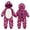 Dark Purple, variant on Toddler Boys Girls Turtle Hooded Romper Floral Print One Piece Jumpsuit Zip Up Warm Outfit for Baby Halloween Cosplay Daily Wear(Green2,8-9Y)