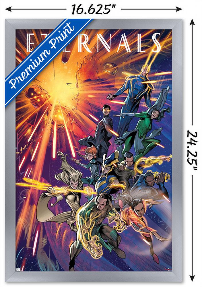 Marvel Eternals - Immortals Walk Comic Wall Poster, 14.725" x 22.375", Framed