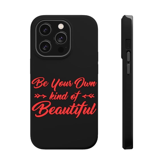 DistinctInk Tough Case for Apple iPhone 15 PRO (6.1" Screen), Compatible with MagSafe Charging - Be Your Own Kind of Beautiful