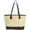 Black, variant on Kukuzhu Large Women's Woven PU Straw Geometric Tote Shoulder Bag White
