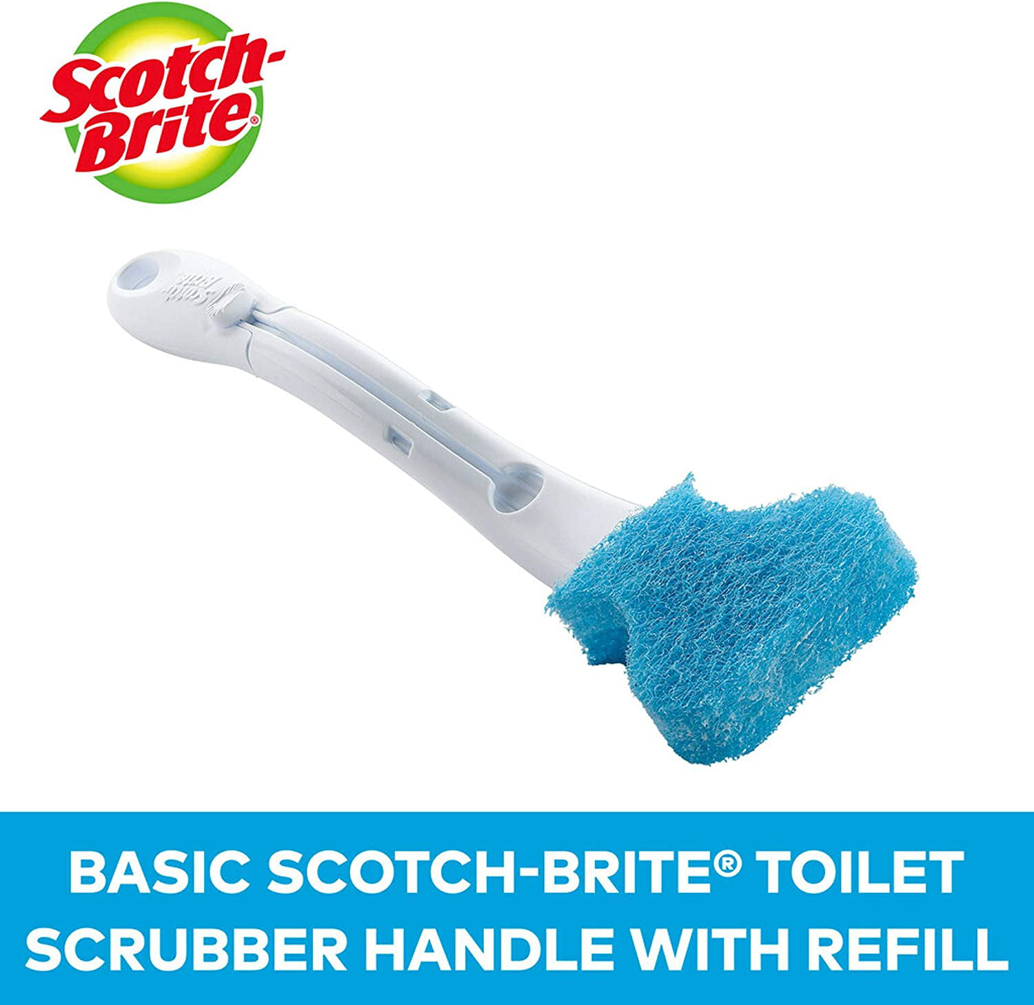 Scotch Brite Disposable Toilet Scrubber 1 Box White Blue - Office