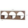 thumbnail image 3 of Modern Corydon Indoor Outdoor Steel Wall Shelf by JasonW Studios(R) Bronze Vertical Three Shelf, 3 of 8