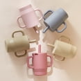 thumbnail image 3 of The second generation VODVOB unprinted cup adopts a simple design style and is specially designed for independent drinking training of babies over 6 months old. Made of food-grade silicone, 3 of 10