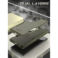 thumbnail image 2 of Poetic Neon Case for Galaxy S24 Ultra 6.8", Dual Layer Rugged Slim Shockproof Protective Cover, Military Green, 2 of 5