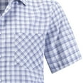 thumbnail image 3 of Maplenight Button Down Shirts for Men Plaid Lapel Short Sleeve Mens Shirts with Pocket Regular Vacation Causal Business Tops for Summer Fall, 3 of 5