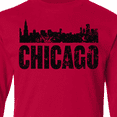 thumbnail image 4 of Inktastic Chicago Skyline Grunge Long Sleeve Youth T-Shirt, 4 of 5